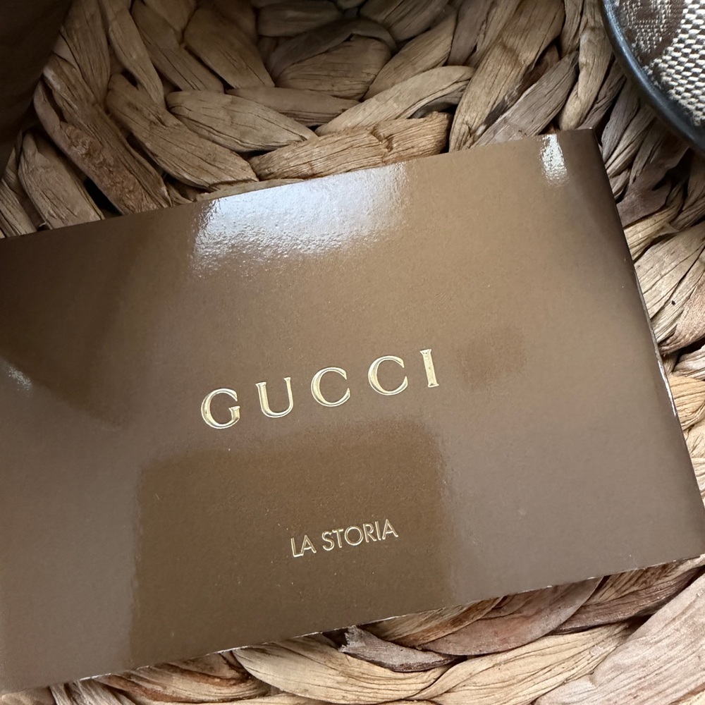 Gucci Beige GG Canvas Logo Ballet Flats - Picture 6 of 11